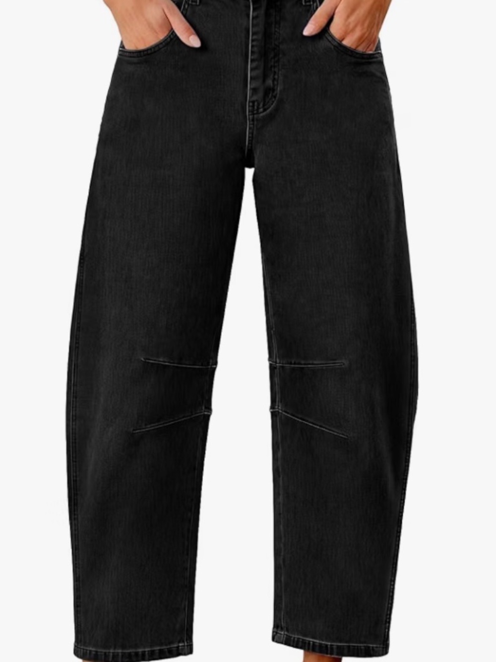 Black pants Barrel jeans